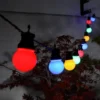 20 Multi-colour Connectable Festoon Lights With Black Cable -Garden Decoration Shop 20 Multi colour Connectable Festoon Lights With Black Cable 1 82157.1681129117