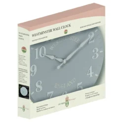 Smart Garden Westminster Duck Egg Wall Clock -Garden Decoration Shop 5160012 westminster duck egg 3d 68840.1662993482