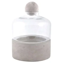 Bottle Terrarium Concrete Base (small)