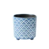 Burgon & Ball Large Bilbao Blue Ceramic Indoor Plant Pot -Garden Decoration Shop GIG BILBAOBLLG Burgon and Ball Bilbao Blue Pot Large 01a large 20539.1675251122