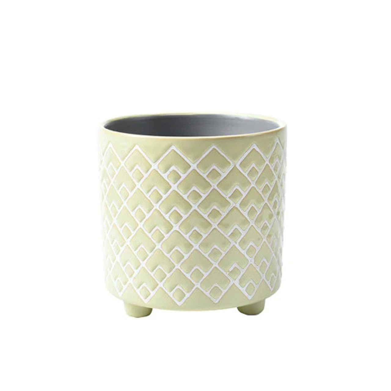 Burgon & Ball Small Bilbao Pale Jade Ceramic Indoor Plant Pot 3 Burgon & Ball Small Bilbao Pale Jade Ceramic Indoor Plant Pot