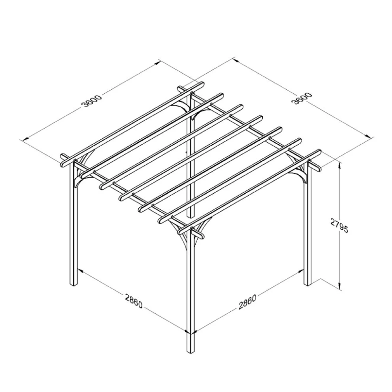 Forest Ultima Pergola - 36 X 36m 4 Forest Ultima Pergola - 36 X 36m - Image 2