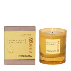 Stoneglow Elements - Energy  Bitter Orange & Corriander Tumbler Candle