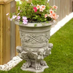 Border Stoneware Cherub Foot Planter