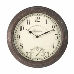 Bickerton Clock And Thermometer 12" -Garden Decoration Shop gagclo0005 2 40714.1662991361