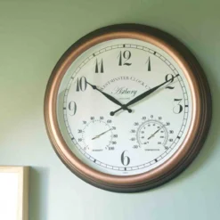 Smart Garden Astbury Wall Clock & Thermometer 15"