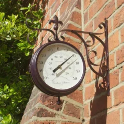 Marylebone Station Wall Clock And Thermometer 8in -Garden Decoration Shop gagclo0025 2 51872.1662991367