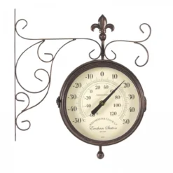Marylebone Station Wall Clock And Thermometer 8in -Garden Decoration Shop gagclo0025 4 31586.1662991367