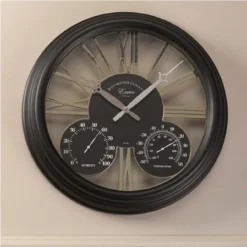 Exeter Wall Clock And Thermometer 15" -Garden Decoration Shop gagclo0033 4 75069.1662991365