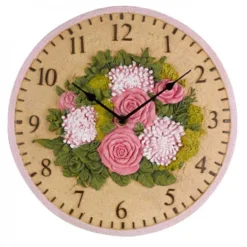 Floral Wall Clock 12" -Garden Decoration Shop gagclo0050 2 1 30968.1662991368