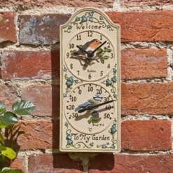 Birdberry Clock And Thermometer