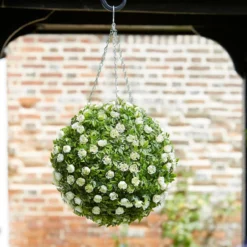 Smart Garden White Rose Ball - 30cm -Garden Decoration Shop gagtop0057 28583.1662991344
