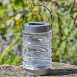 Wave Lantern - Stainless Steel