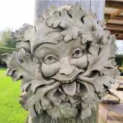 Border Stoneware Green Man Plaque