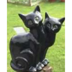 Border Stoneware Pair Of Cats