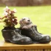 Border Stoneware Pup In Boot 1 Border Stoneware Pup In Boot -Garden Decoration Shop new project 1106 29328.1665133551