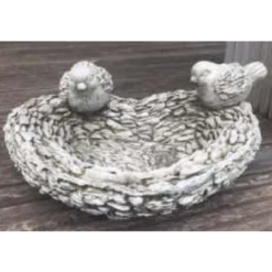 Border Stoneware Love Bird Bath