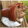 Border Stoneware Twin Hedgehog And Pots -Garden Decoration Shop new project 1130 57812.1665133552