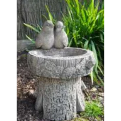 Border Stoneware Mini Twin Bird Bath