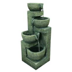 Hamac Beige 4 Bowl Solar Water Feature