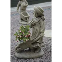 Border Stoneware Girl And Barrow