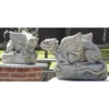 Border Stoneware Pair Crouching Griffin Gatekeeper -Garden Decoration Shop new project 589 28438.1665133573