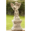 Border Stoneware Large Angel On Plinth