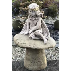 Border Stoneware Fairy On Saddlestone