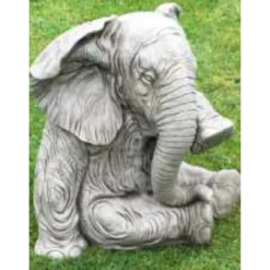 Border Stoneware Medium Sitting Elephant