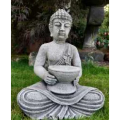 Border Stoneware Buddha And Bowl