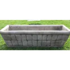 Border Stoneware Brick Trough