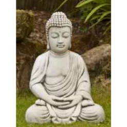 Border Stoneware Medium Mediating Buddha