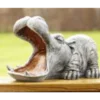 Border Stoneware Hippo With Mouth Open -Garden Decoration Shop new project 848 46020.1665133555
