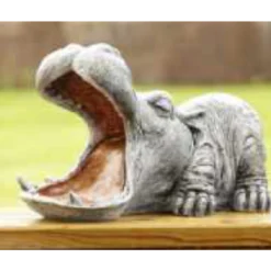 Border Stoneware Hippo With Mouth Open