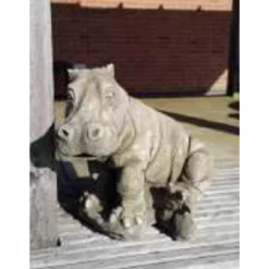 Border Stoneware Sitting Hippo