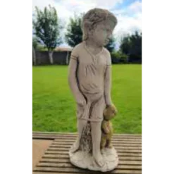 Border Stoneware Boy & Teddy