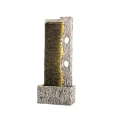 Kaemingk LED Poly Stone Wall Fountain 1 Metre - Beige